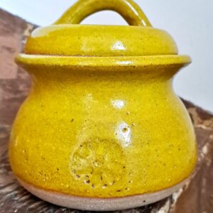 Marigold lidded jar