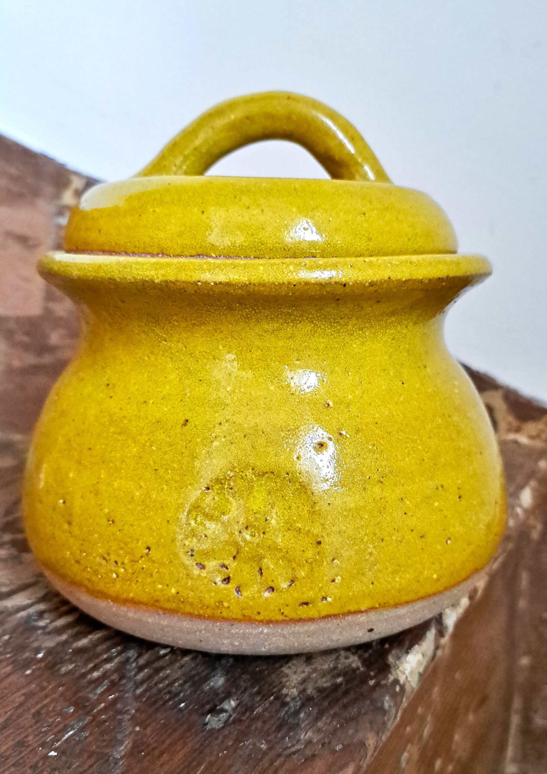Marigold lidded jar
