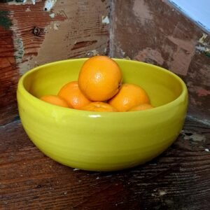 large yellow bowl