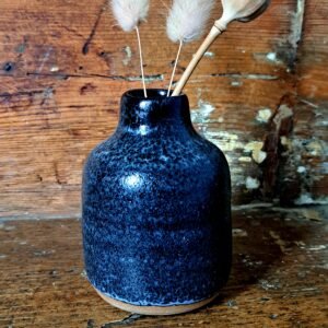 black bud vase